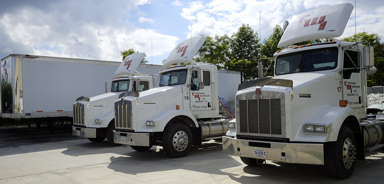 Modern Tractor Trailers Supporting Distribution Services Martinsville VA